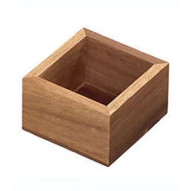 Organizador de cajón de madera de acacia Squared Away™ de 7.62 x 7.62 cm