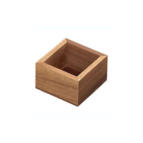 Organizador de cajón de madera de acacia Squared Away™ de 7.62 x 7.62 cm