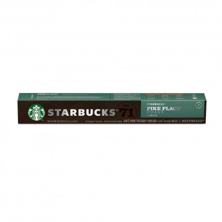 Cápsulas de café Pike Place Roast Starbucks® Nescafé® Nespresso®, 10 piezas