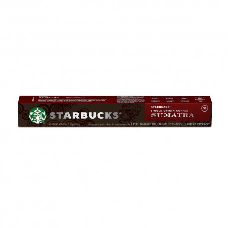 Cápsulas de café Sumatra Starbucks® Nescafé® Nespresso®, 10 piezas