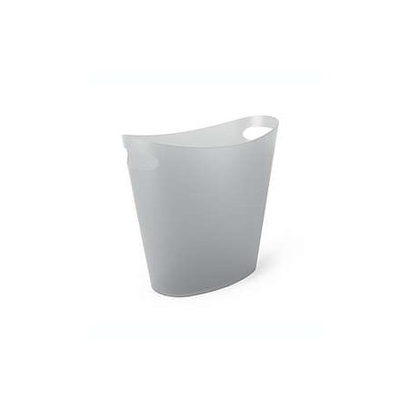 Bote de basura Simply Essential™ delgado color gris