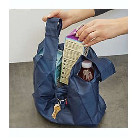 Bolsa reutilizable de nylon Kikkerland®color azul