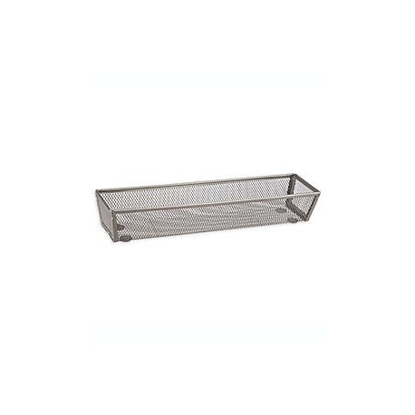 Organizador para cajón de acero Squared Away™ de 7.62 x 30.48 cm color níquel mate