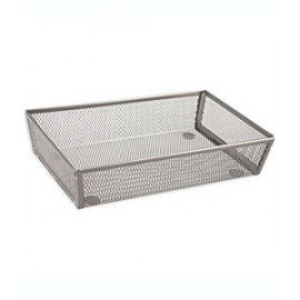 Organizador para cajón de acero Squared Away™ de 15.24 x 22.86 cm color níquel mate