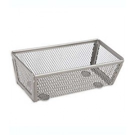 Organizador para cajón de acero Squared Away™ de 7.62 x 15.24 cm color níquel mate