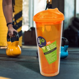 Vaso térmico de doble pared IJO color naranja