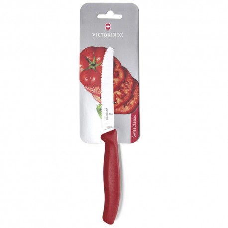 Cuchillo para verduras de acero inoxidable Victorinox® Swiss color rojo