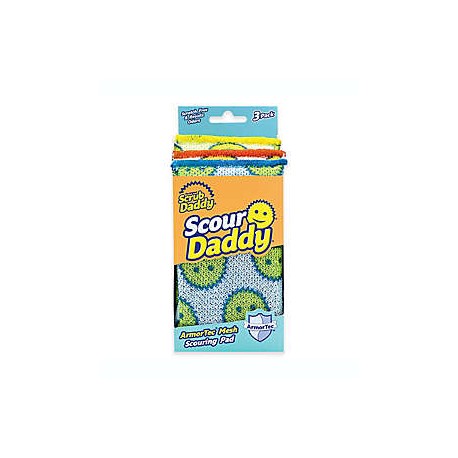 Fibras Malla ArmorTec Scour Daddy® Scrub Daddy®, 3 pzas