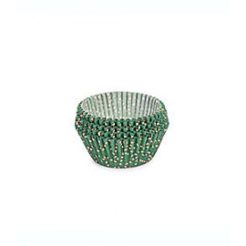Capacillos para cupcakes estándar de papel Core Kitchen™ navideños color verde, Set de 75 pzas.