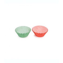 Capacillos para mini cupcakes de papel Core Kitchen™ navideños color verde/rojo, Set de 150 pzas.