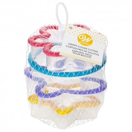 Set de cortadores de galletas de plástico Wilton® primaverales, 4 piezas