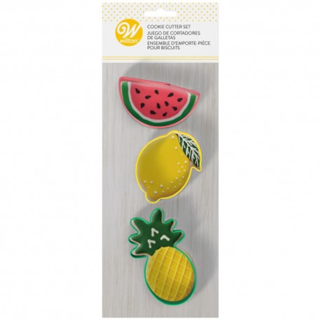 Set de cortadores de galletas de acero Wilton® tropicales, 3 piezas
