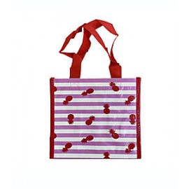 Bolsa chica reutilizable H for Happy™ con diseño de piñas multicolor