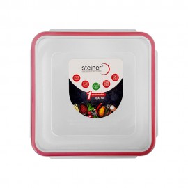 Contenedor cuadrado de alimentos de plástico Steiner® de 600 mL