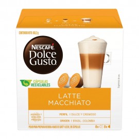 Cápsulas de café Latte Macchiato Nescafé® Dolce Gusto®, 16 piezas