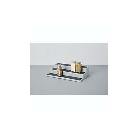 Organizador de 3 niveles para especias Simply Essential™ de 11 x 25 x 8 cm color gris