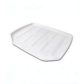 Charola grande para escurridor para trastes de plástico Simply Essential™ color blanco