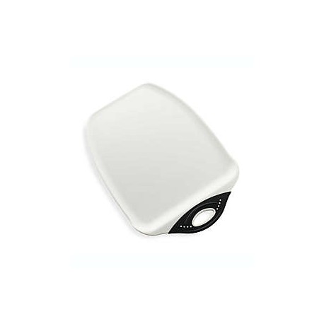 Tabla grande para picar Dexas® Chop and Scoop™, blanco/negro