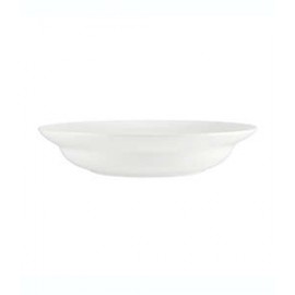 Plato hondo Our Table™ Sawyer Rim color blanco