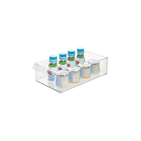Contenedor apilable para refrigerador Squared Away™ transparente