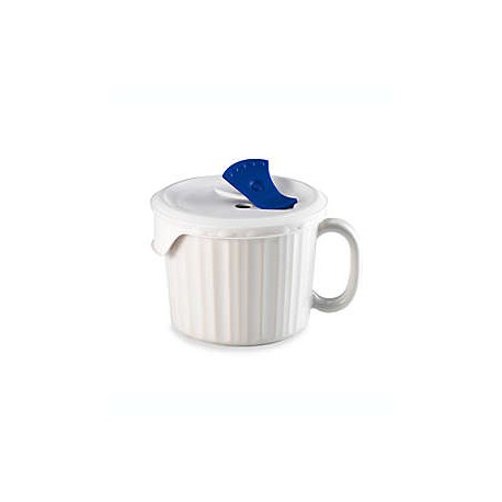 Taza con tapa de plástico CorningWare®, con ventilación, 591.47 mL