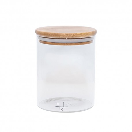Frasco de vidrio con tapa de bambú The Cabinet™ de 750 mL