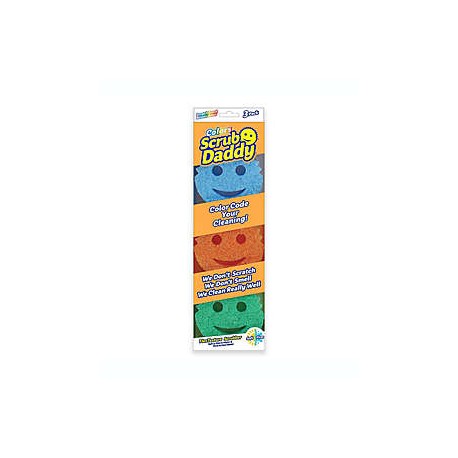 Esponjas de color de mezcla de polímeros Scrub Daddy®, Set de 3