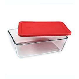 Tazón de vidrio Pyrex®Storage Plus rectangular con tapa, 11 tz