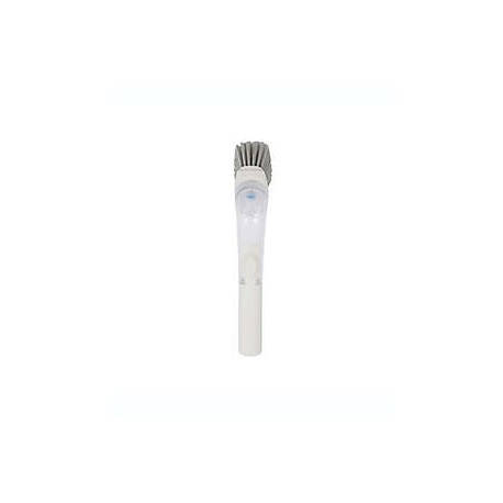 Cepillo para platos con mango dispensador Simply Essential™ color blanco