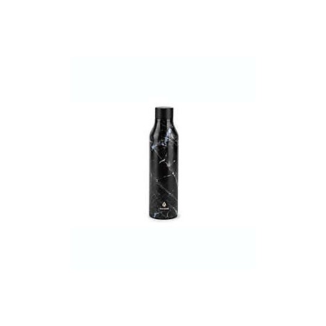 Botella de acero inoxidable Manna™ Cosmo de 591 mL color negro