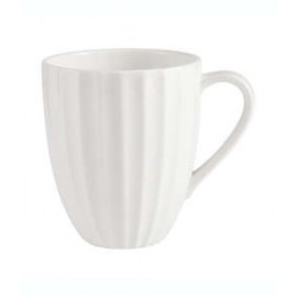 Taza Our Table™ Sawyer acanalada color blanco