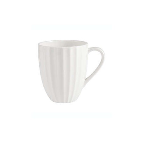 Taza Our Table™ Sawyer acanalada color blanco