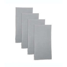 Servilletas de poliéster Simply Essential™ lisas color gris, Set de 4 piezas