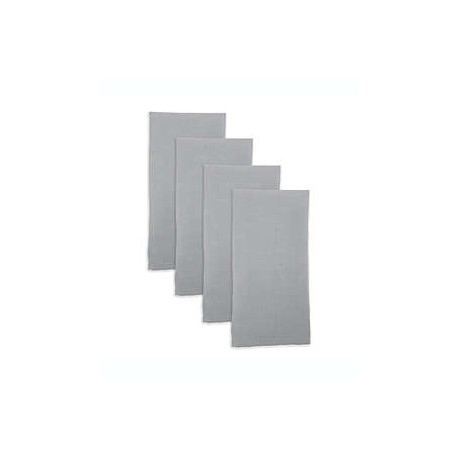 Servilletas de poliéster Simply Essential™ lisas color gris, Set de 4 piezas
