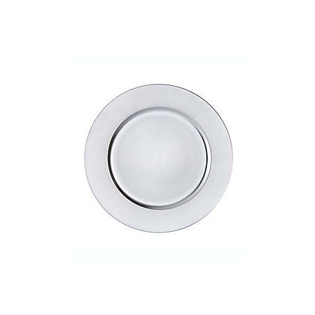Plato base Simply Essential™ color plateado, 6 piezas