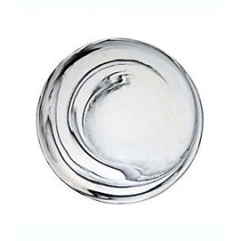 Plato trinche de porcelana Artisanal Kitchen Supply® Coupe Marbleized color negro/blanco