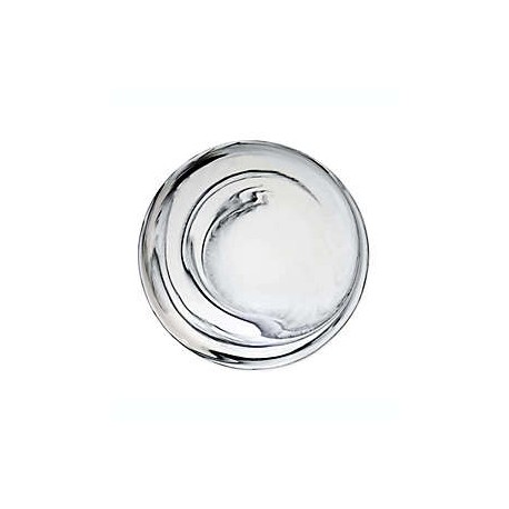 Plato trinche de porcelana Artisanal Kitchen Supply® Coupe Marbleized color negro/blanco