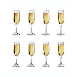 Copas para champaña de cristal Simply Essential™, 8 piezas