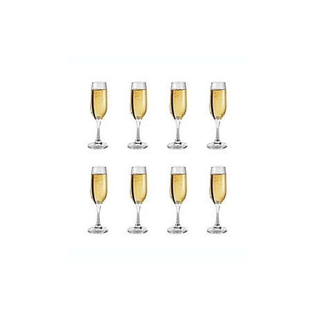 Copas para champaña de cristal Simply Essential™, 8 piezas