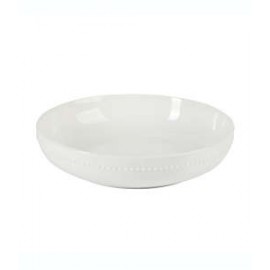 Plato hondo con borde de perla Our Table™ Simply White