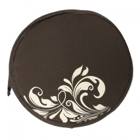 Tortillero de poliéster Tortilla Oven® con diseño floral color café