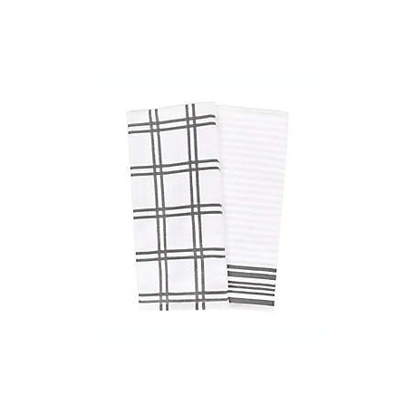 Toallas de cocina Our Table™ a cuadros color gris