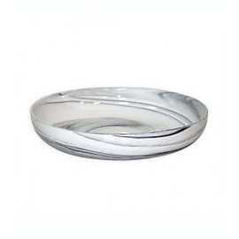 Tazón Coupe de porcelana Artisanal Kitchen Supply® Marbleized color negro/blanco