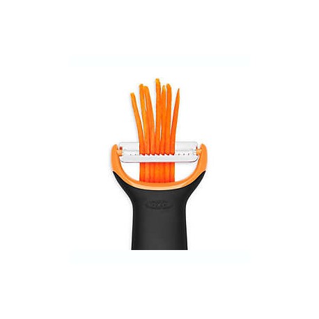 Pelador de acero inoxidable en Y OXO Good Grips® dentado