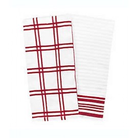 Toallas de cocina Our Table™ a cuadros color rojo
