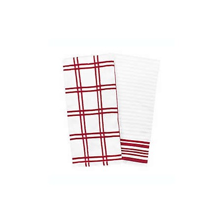 Toallas de cocina Our Table™ a cuadros color rojo