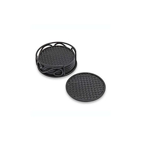 Portavasos de hule Spectrum™ con base, Set de 6
