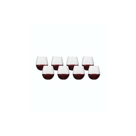 Copas sin tallo para vino tinto o blanco de cristal Simply Essential™, 8 piezas