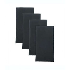 Servilletas de poliéster Simply Essential™ lisas color negro, Set de 4 piezas