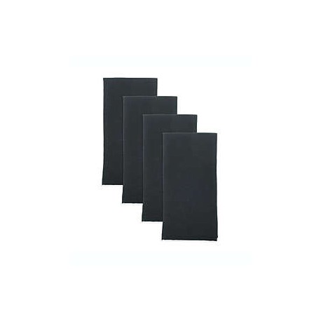 Servilletas de poliéster Simply Essential™ lisas color negro, Set de 4 piezas